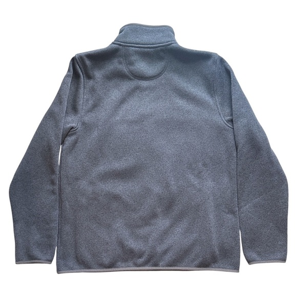 L.L. Bean Sweater Fleece Pullover Jacket Charcoal Gray Heather Men’s LT 502793 - Picture 2 of 3